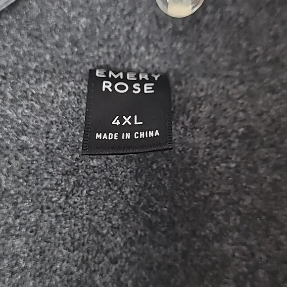 Emery🌹Rose Gray Full Zip-up Jacket 4XL - Picture 3 of 10